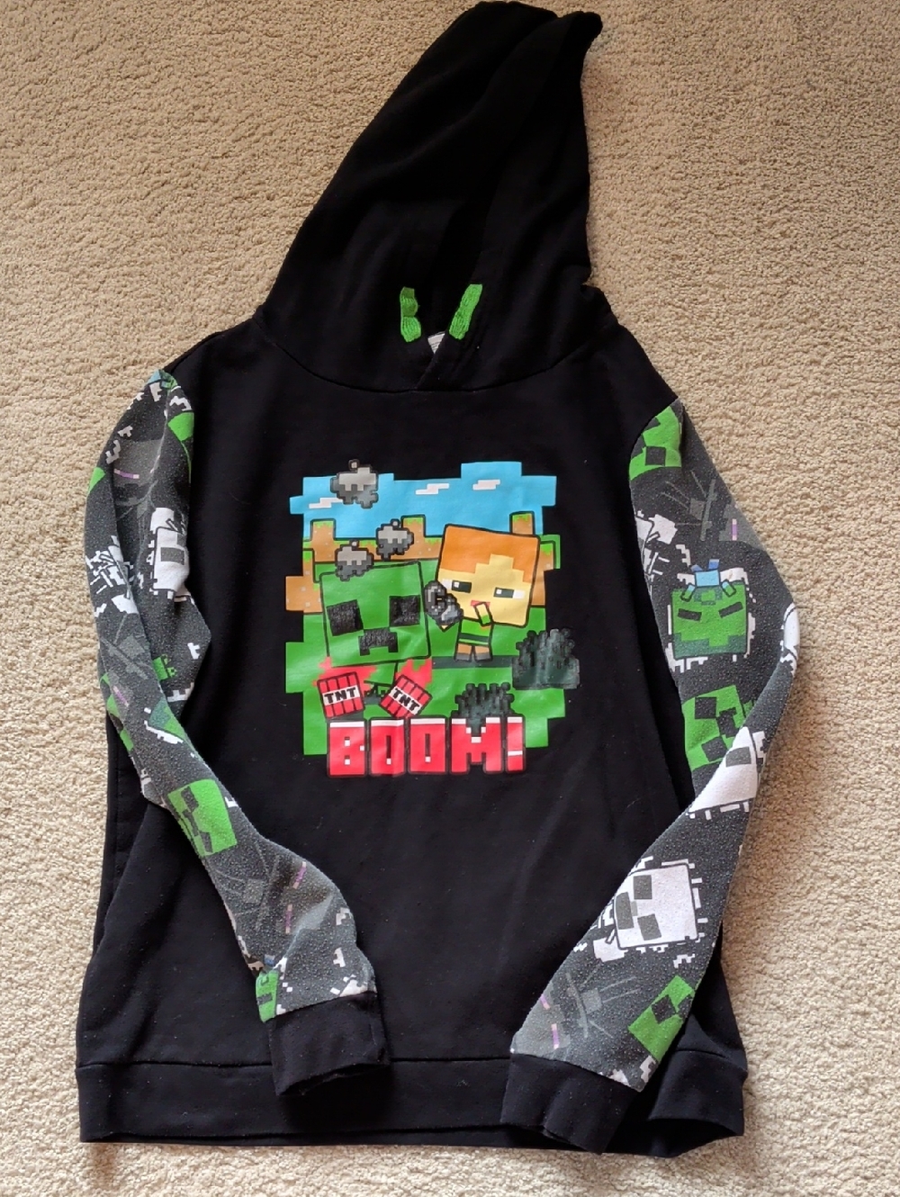 Black Kids Minecraft Hoodie
